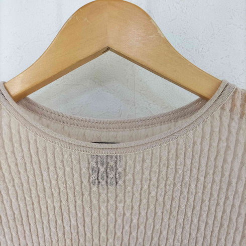 バトナー BATONER S/S リネン混ケーブルニット レディース JPN:1